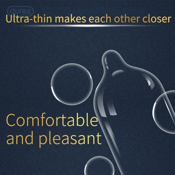 Durex Ultra Thin Mazané Kondómy pre Mužov Rukáv na penis Intímne tovaru Na sex hračky pre pár/dospelí