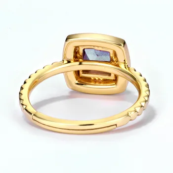 ALLNOEL 925 Sterling Silver Ring Prírodné Ametyst Nastaviteľné Prstene Pre Ženy, Zlaté Šperky, Zásnubné Veľkoobchod Dropshipping