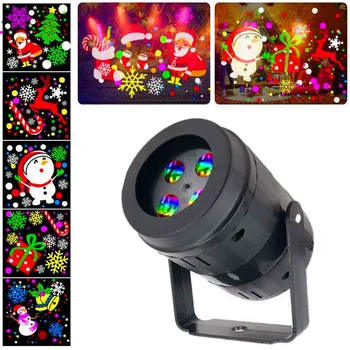 Vianoce, Halloween Projektor Lampa LED Vianočné Fáze Svetlá DJ Stage Lampa Vianočné Dekorácie pre Domov Rodinný Strany Svetlá