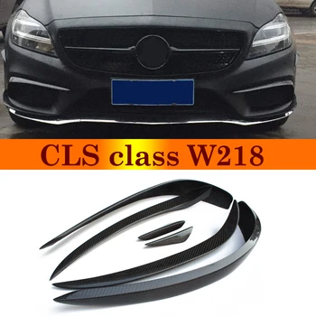 Oxid Štiepačky Na Mercedes Pre Benz CLS-Class W218 CLS350 CLS400 Šport Verzia Predný Nárazník Pery Splitter Canards 6PCS/Set
