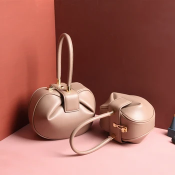 Luxusné Značky Originálne Kožené Kabelky Pre Ženy S Jedinečným Dizajnom Malé Loptu Tote Tašky Vysoko Kvalitné Dámske Večerné Party Tašky 2021