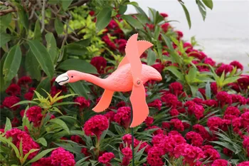 Ružové Plameniaky veterný Mlyn Vietor Spinner Whirligig pre Váš Trávnik na Dvore Záhradné Dekorácie Trávnik Pešti Vták Repeller (4pack)