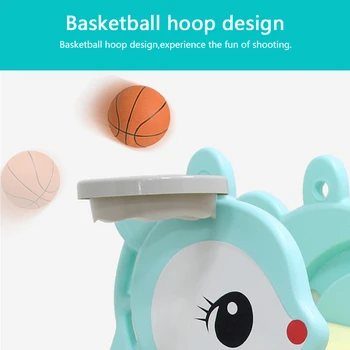 Baby Slide S Basketbal, Box Skladací Zmes Deti, Krytý Domov Škôlka Detské Ihrisko Deti Multifunkčné Hračky