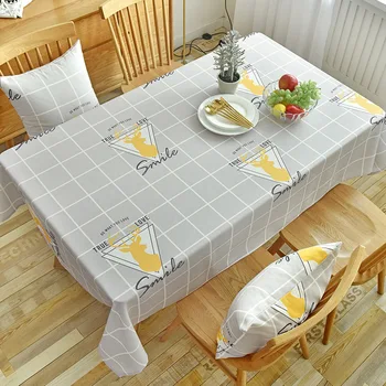 Nordic štýl odolná voči vode a olejom-dôkaz obrus bavlny a ľanu jedálenský stôl konferenčný stolík obdĺžnikového domácnosti obrus