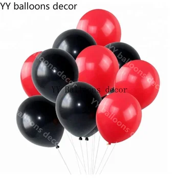 114pcs Cartoon DIY Balón 1 Oblúk Kit Red Black Balloon na Tému Narodeniny Dieťa Sprcha Svadby, Párty Dekorácie