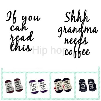 Babička Ponožky Ak môžete čítať tento Shhh babička potrebuje kávu ponožka bavlna elastické pohodlné unisex Ponožky kávy ponožky
