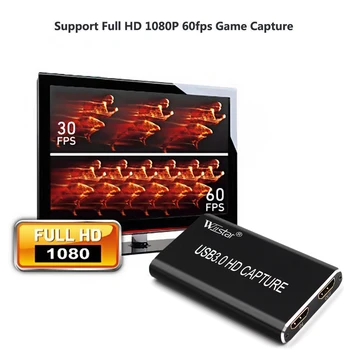 1080P 60fps Full HD Video Rekordér HDMI USB 3.0 TYP C digitalizačné Karty Zariadenia Pre Winodws Mac, Linux Live Streaming