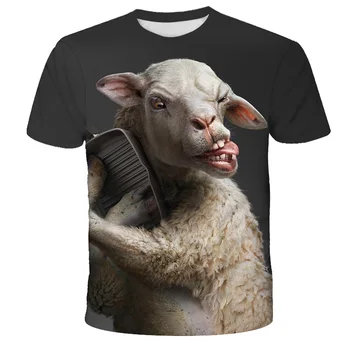 Nové T-shirt 3D tlač mužov a žien rovnaké zvierat opice T-tričko krátky rukáv dizajn zábavné ležérny top grafické T-shirt