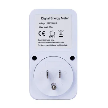 Digitálny wattmeter Energie LCD Monitor Napájania Elektrickej energie Elektrické swr meter Použitie Monitorovanie Zásuvky EÚ /Plug NÁS