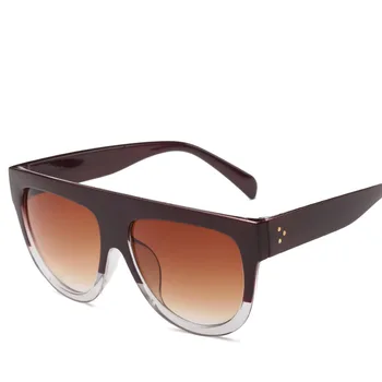 2019 nové módne dámske slnečné okuliare classic retro dizajn značky UV400 pánske okuliare populárne veľký rám leopard slnečné okuliare