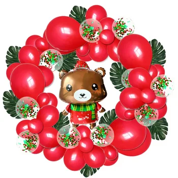 Vianočné Balóny Garland Arch Auta s Snowflake Ozdoby na Vianoce, Nový Rok Dekorácie