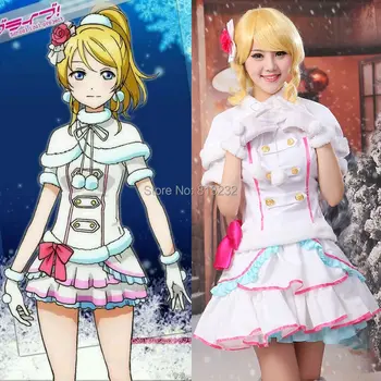 Láska Live Školy Idol Projektu Snehu Halation Eli Ayase Cappa Topy, Šaty Jednotné Oblečenie Anime Cosplay Kostýmy