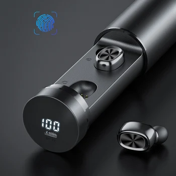 B9 Mini TWS Bluetooth 5.0 Plnenie Box Bezdrôtové HiFi In-Ear Slúchadiel do uší Slúchadlá