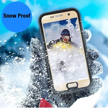 Pre Samsung Galaxy S7 Okraji Prípade, Vodotesný IP68 Prípadoch 360 Stupeň Ochrany Shockproof Plávanie pod vodou Kryt pre S7 Okraj