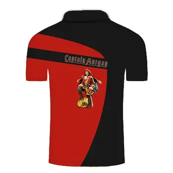 Kapitán Morgan, T Košele Mužov Populárnej 3D Print T Shirt Mužov Krátky Rukáv T Košele Mužov Oblečenie New Horúce Predaj 2020