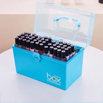 Multifunkčné Ploche Kozmetické Nástroje Kontajner Plastový Make-Up Úložný Box Organizátor Nechty Boxy Rúž Držiteľ