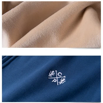 Muži Polo Tričko Bavlna Jeseň Zima Teplou Farbou Muž Long Sleeve Polo Tričko Značky Plus Veľkosť Mužov s Fleece Tee Topy 6XL