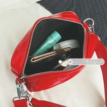 [BXX] Solid Farba Vintage PU Kožené Crossbody Tašky Pre Ženy 2021 Jar Ramenný Messenger Taška Ženy Cestovanie Kabelky HK539