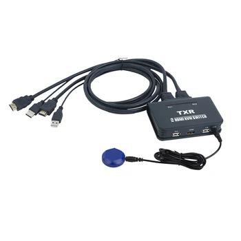 2 Port HDMI KVM Prepínač s Káble EL-21UHC Switcher pre USB zariadenia