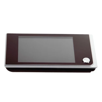 3,5 palcový LCD Peephole Viewer Dvere Oko Zvonček Farebná IR Kamera,EÚ Plug