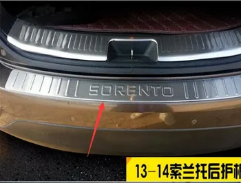 Vysoko kvalitnej nerezovej ocele zadný nárazník na ochranu parapet Auto styling pre 2013-KIA Sorento 5dr Hatchback