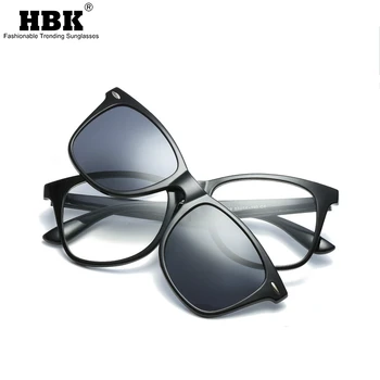HBK TR90 Klip na Polarizované slnečné Okuliare Mužov otvárače Okuliare Magnet Optické Krátkozrakosť, Okuliare, Rám, UV Protection Okuliare