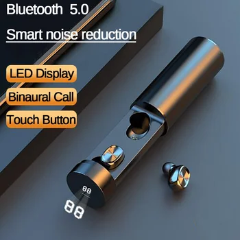 B9 TWS Bluetooth Slúchadlo 5.0 Bezdrôtový 8D HIFI Športové Slúchadlá MIKROFÓN Slúchadlá Herné Music Headset Pre Xiao Samsung Huawei