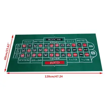Obojstranné Non-tkané Hra Obrus ruská Ruleta & Hazardných hier Blackjack Tabuľky Mat Dosková Hra 120*60 cm