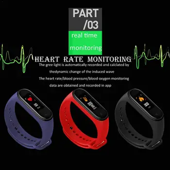 M4 Smart band 4 Fitness Tracker Hodinky Šport Krokomer Srdcovej frekvencie, Krvného Tlaku Smartband Monitor Zdravia Band Náramok Náramok