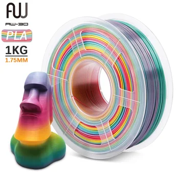 AW 3D CHKO Rainbow Vlákna 1KG 1.75 MM FDM 3D Tlačiarne Vlákna 2.2 LBS S Cievka Tolerancia +/-0.02 Nula Bubliny, Non-jedovaté