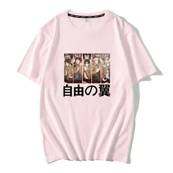 Prieskum Zboru T Shirt Mužov Anime, Manga T-shirt Útok na Titan Tričko Ackermana Kapitán Tlač Topy & Tees Vintage Logo Oblečenie