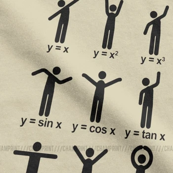 Muži Matematika Tanec T-Shirts Matematické Matematiky Zábavné Okrúhlym Výstrihom, Krátky Rukáv Topy Čistej Bavlny Tees Zábavné Humor T Tričko