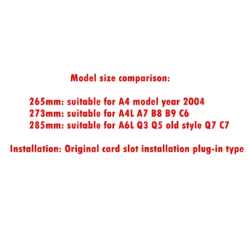 265 mm alebo 273mm alebo 285 mm ABS elektrolyticky pokrývajú Auto Predné Centrum siete 4-krúžok LOGO Samolepku Je Vhodné pre Audi A4L A6L Q3 Q5 Q7