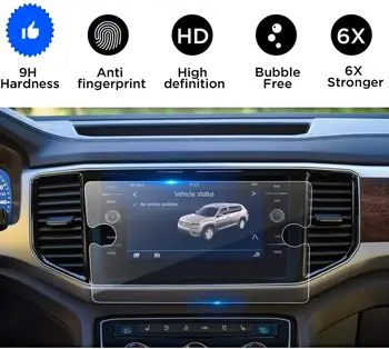 Pre Volkswagen Atlas 2018 2019 Tvrdeného Skla Chránič Obrazovky Touch Screen Auto Displej Navigácie Screen Protector