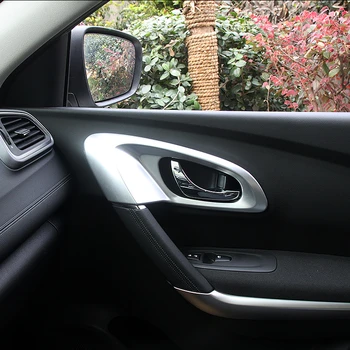 Auto styling nálepka Pre Renault Kadjar 2016 2017 ABS chrome interiéru, vnútorné dvere, rukoväť miska príslušenstvo tvarovanie výbava 4pcs/set