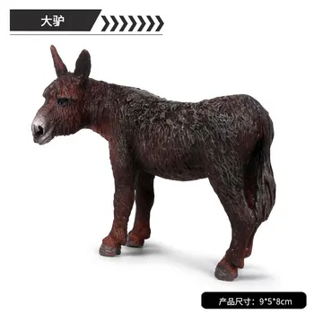 2 ks Somár Animal Model Akcie Obrázok Simulácia voľne Žijúcich Zvierat Akčné Figúrky Kolekciu PVC Detí Kognitívne Hračky