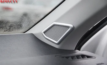 BJMYCYY Auto stĺpec audio box špeciálny roh dekoratívne krúžok ochrany rám interiorpatch Pre Volkswagen T-ROC 2018 Príslušenstvo