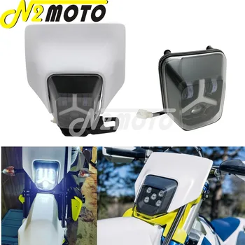 2500800100028 Motocykel Visor LED Reflektor Maska Auta Supermoto Enduro HI/LO svetlo pre Enduro 701-2021 FE TE 250/350/450/501