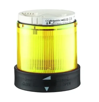 XVBC4M8 Svetelné jednotky pre modulárne veža svetlá, plastové, žltá, Ø70, blikajúce, pre žiarovky alebo LED, 48 230 VAC...