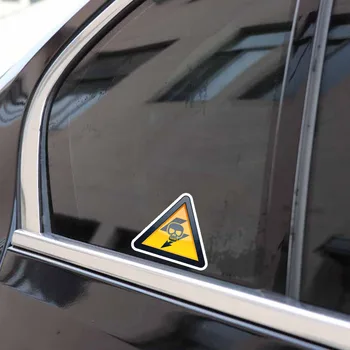 12*14 CM Venovať Pozornosť Elektrické Upozornenie Bezpečnostné Upozornenie Auto Samolepky Príslušenstvo