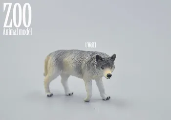 Pôvodné originálne wild zoo zvierat stanovuje vlk zberateľskú údaje deti predškolského hračky pre deti, vzdelávacie darček