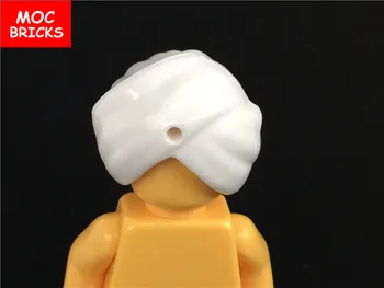 50pcs/veľa MOC Tehly Obrázok Pokrývky hlavy Biely Turban s Otvorom nosenie s 40235 Vzdelávacie Stavebné Bloky HOBBY Hračky pre deti, darčeky