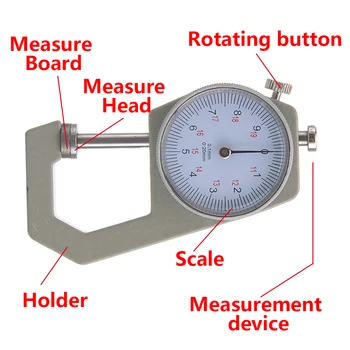 Elektronické Hrúbka Rozchod Presné, Digitálny Mikrometer Hrúbka Meter Tester na Meranie Nástrojov, Plochý Typ 10 mm/20 mm 0.01 mm