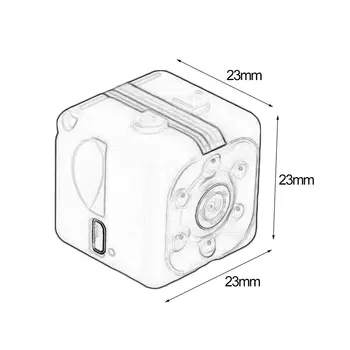 SQ11 Mini Kamera 1080P Šport DV Mini Infračervené Nočné Videnie Monitor Skryté SQ11 Malé Kamery DV videokamera Cam