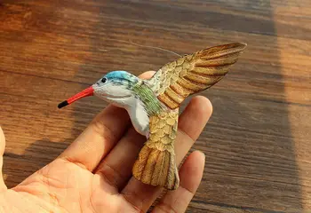Trinidad a Tobago Cestovnom ruchu obchod so 3D Kolibrík Drevené Chladnička Magnet Plavidlá, Chladnička Dekor