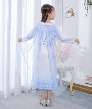 Snehová Kráľovná Biele Šaty Halloween Cosplay Sequin Šaty pre Dievča Deti Vianočné Kostýmy Plášť Strany Oblečenie