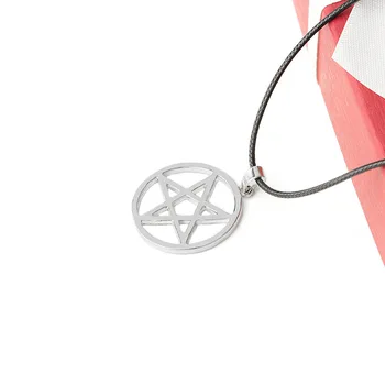 24 Ks/Veľa Hot Predaj Pentacle Pentagram Prívesok Lucifer Satan Farbe kovu Šperky Väčšinu Veľkoobchod