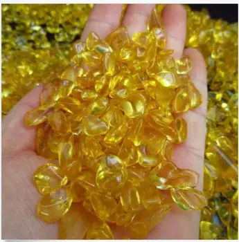 1/4 lb Zlato Žltá Citrine Štrku Crystal Rozhádzané Väčšinu Quartz Liečenie Reiki Farbená