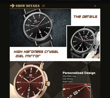 MINIFOCUS Módne Jednoduché Quartz Hodinky pre Mužov Luxusné Obchodné Športové Hodinky Kalendár Hodiny Cool Čierne Kožené Popruhy Náramkové hodinky