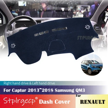 Pre Renault Captur 2013~2018 Samsung QM3 Anti-Slip Panel Kryt, Ochranná Podložka Auto Príslušenstvo Slnečník Koberec 2016